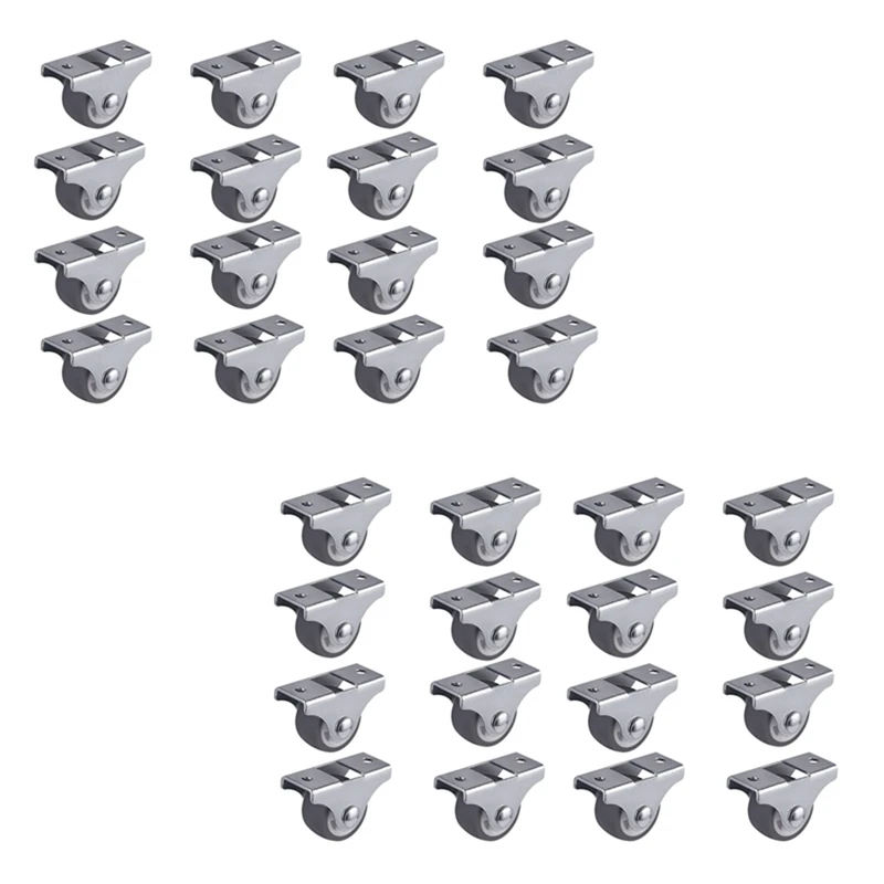 32PCS TPE Caster Wheels Duty Fixed Casters With Rigid Non-Swivel Base Ball Bearing Trolley Wheels Top Plate 1 Inch
32PCS TPE Caster Wheels Duty Fixed Casters With Rigid Non-Swivel Base Ball Bearing Trolley Wheels Top Plate 1 Inch