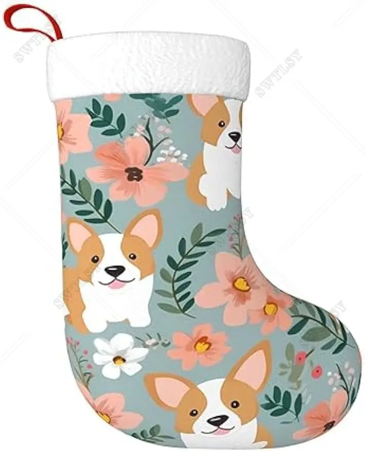 Цветочные Цветы Corgi, весенние, садовые, рождественские чулки с рисунком, подвесные, мягкие, рождественские, подвесные чулки, Рождественское украшение
Цветочные Цветы Corgi, весенние, садовые, рождественские чулки с рисунком, подвесные, мягкие, рождественские, подвесные чулки, Рождественское украшение
