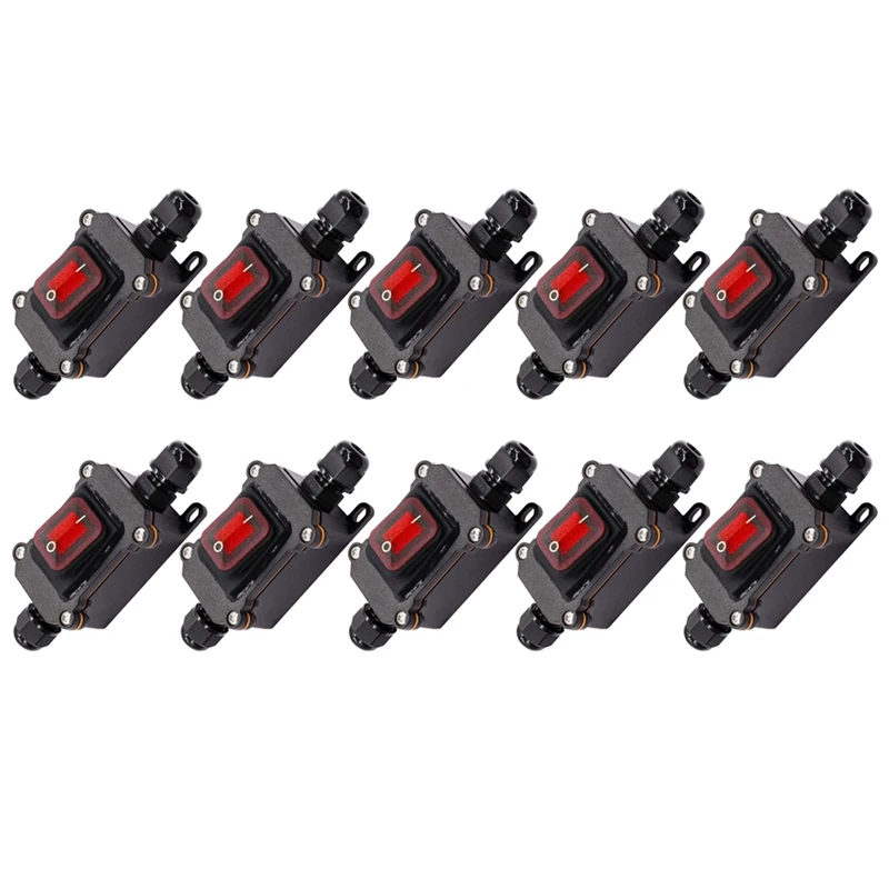10X IP67 Waterproof Inline Switch 12V DC 20A High Current Power Waterproof Switch
10X IP67 Waterproof Inline Switch 12V DC 20A High Current Power Waterproof Switch