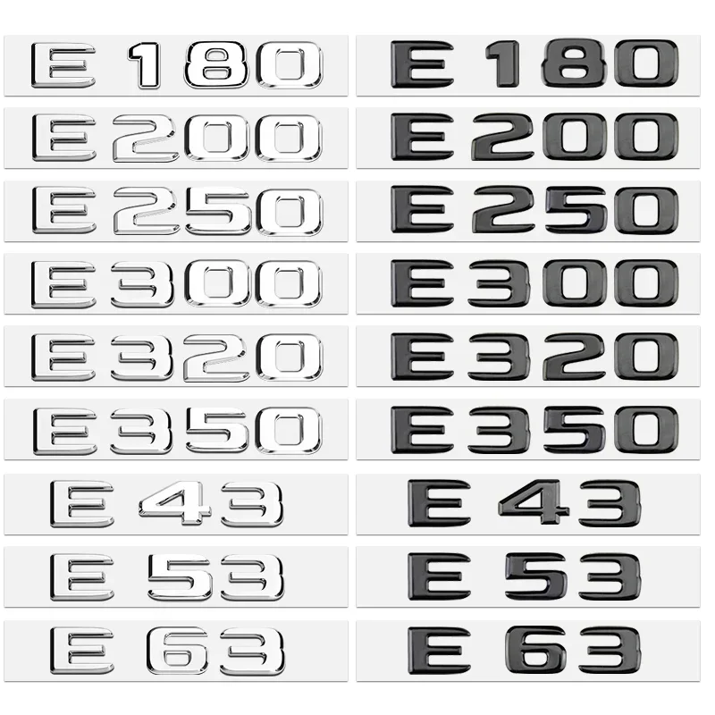 ABS Letters For Car Stickers Mercedes Benz AMG C200 C220 C250 C300 E300 E320 V6 V8 W205 W204 W213 Trunk Emblem Logo Accessories
ABS Letters For Car Stickers Mercedes Benz AMG C200 C220 C250 C300 E300 E320 V6 V8 W205 W204 W213 Trunk Emblem Logo Accessories