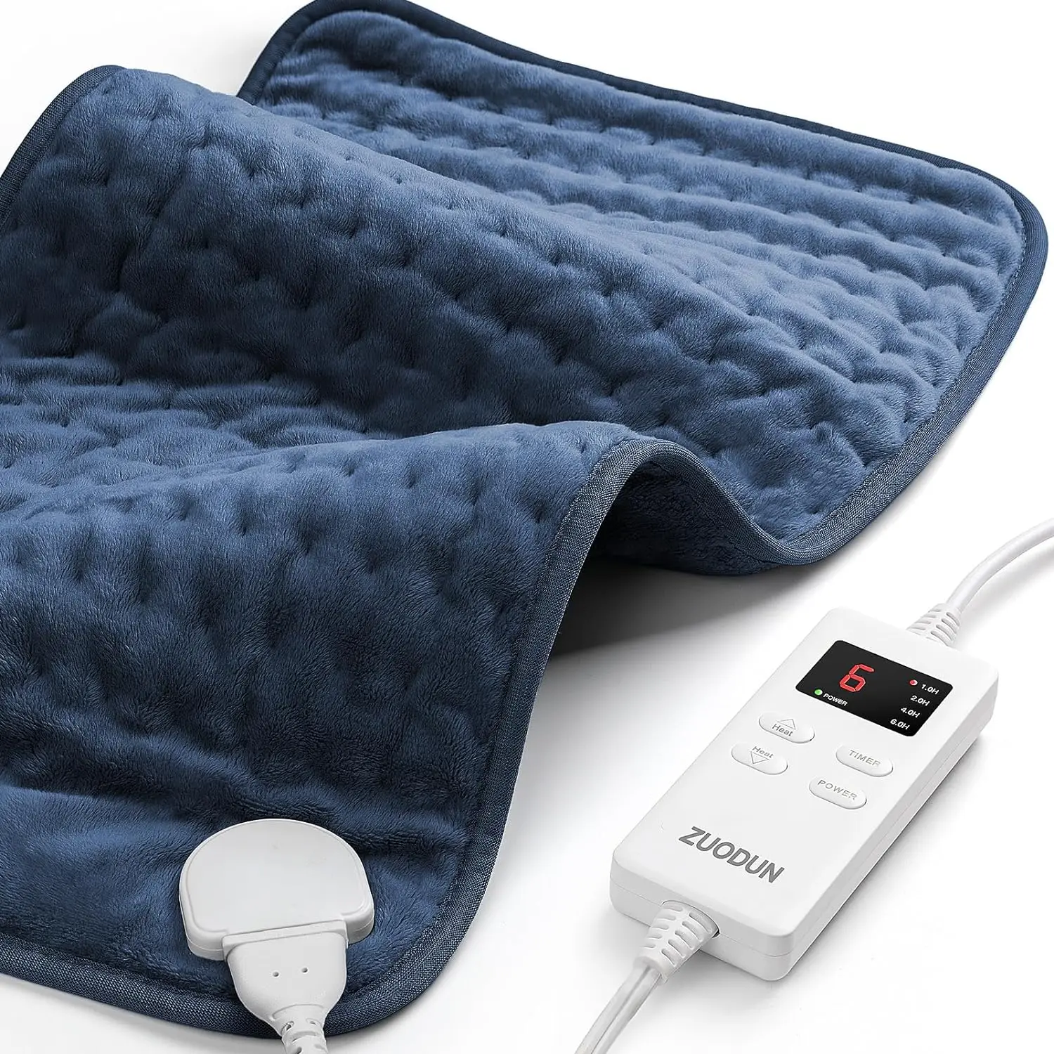 

Нагревательная подушка для облегчения боли в спине, ZUODUN электрические нагревательные колодки для судорог с автоматическим отключением и 6 уровнями нагрева, увлажняющая теплотерапия