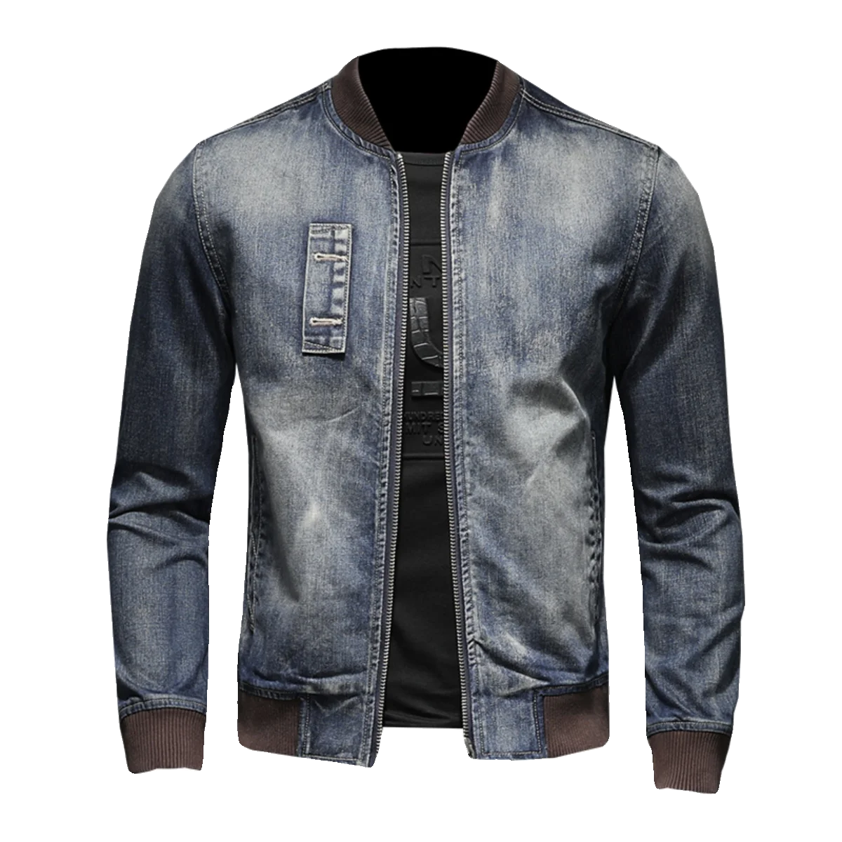 Fashion New Men's Denim Jacket Spring Autumn Outerwear With Zipper Male Coat Rib Sleeve
Fashion New Men's Denim Jacket Spring Autumn Outerwear With Zipper Male Coat Rib Sleeve