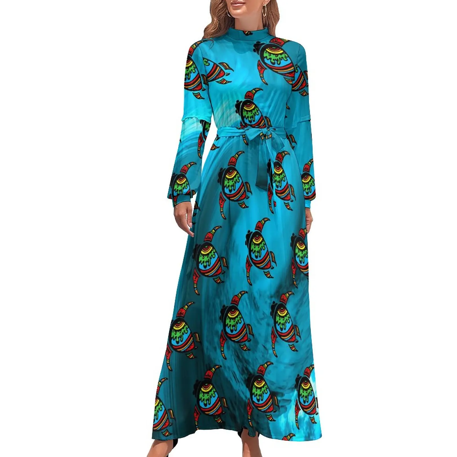 Sea Turtles Dress Animal Print Vintage Maxi Dress Aesthetic Bohemia Long Dresses High Waist Custom Clothes
Sea Turtles Dress Animal Print Vintage Maxi Dress Aesthetic Bohemia Long Dresses High Waist Custom Clothes