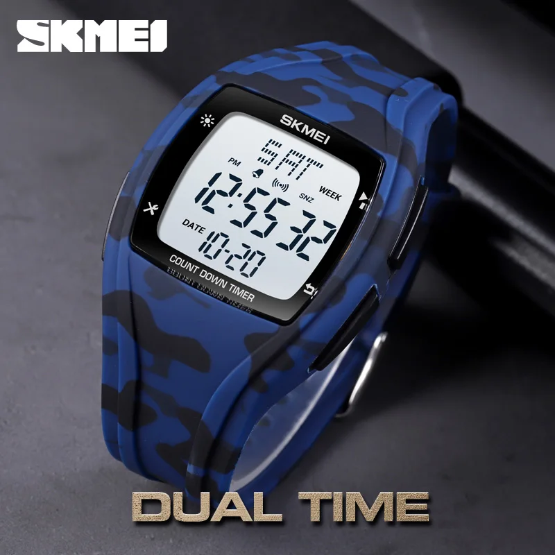 

New Fashion Skmei Brand LED Watch Men&Women Sports Watches Digital Military Watch 50m Waterproof Outdoor Dress Wristwatches