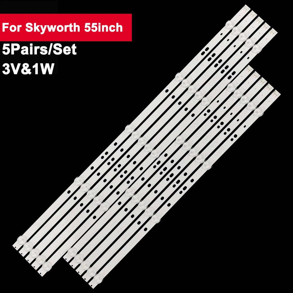 5Pairs 3V Led Backlight Bar For Skyworth 55inch 55M75 55G3 55G2A 55F5 55M1 55V7 55D10 55M7S SW55D04A SW55D05B-ZC22AG-10 303SW550
5Pairs 3V Led Backlight Bar For Skyworth 55inch 55M75 55G3 55G2A 55F5 55M1 55V7 55D10 55M7S SW55D04A SW55D05B-ZC22AG-10 303SW550