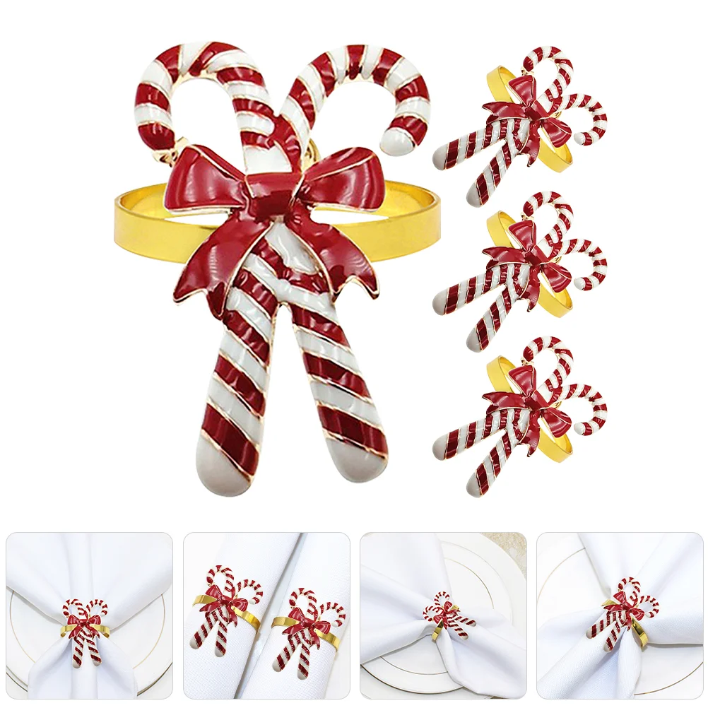 Christmas Napkin Rings Candy Cane Napkin Holders Bow 4Pcs Metal Serviette Buckle Christmas Holiday Party Dinner Table Setting
Christmas Napkin Rings Candy Cane Napkin Holders Bow 4Pcs Metal Serviette Buckle Christmas Holiday Party Dinner Table Setting