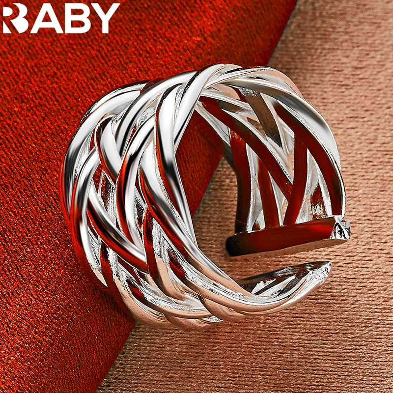 URBABY 925 Sterling Silver Intertwine Ring For Woman Wedding Engagement Party Fashion Charms Jewelry Wholesale
URBABY 925 Sterling Silver Intertwine Ring For Woman Wedding Engagement Party Fashion Charms Jewelry Wholesale