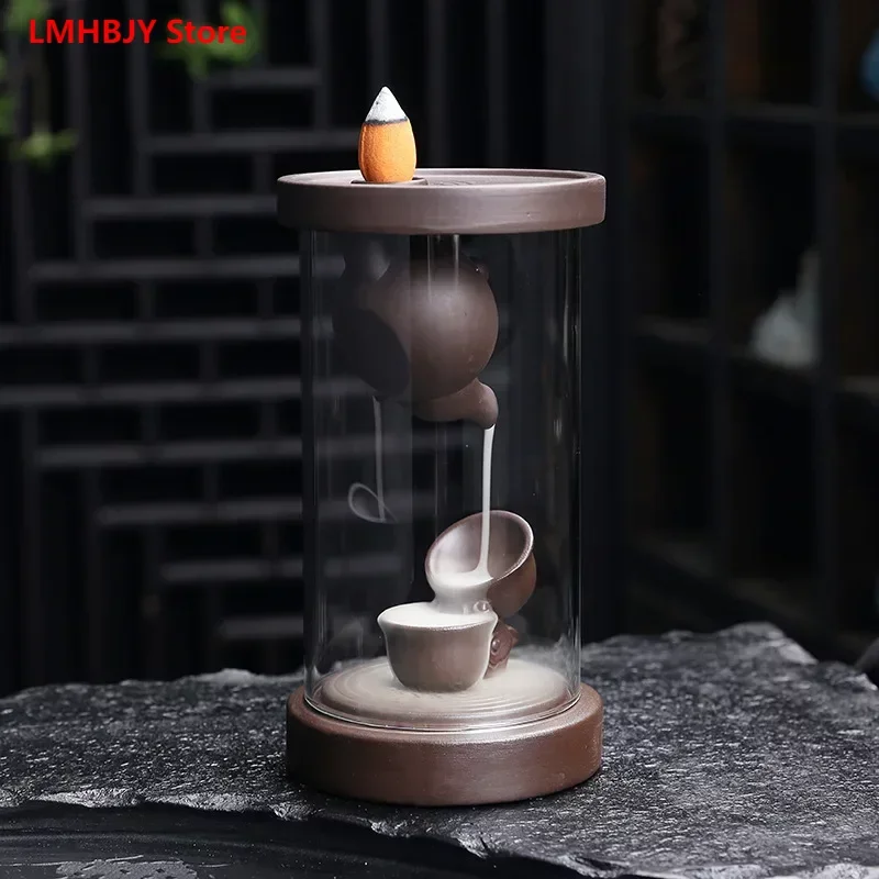 LMHBJY Purple Sand Windshield Backflow Incense Stove Creative Small Tea Pot Home Tea Room Incense Stove Decoration
LMHBJY Purple Sand Windshield Backflow Incense Stove Creative Small Tea Pot Home Tea Room Incense Stove Decoration