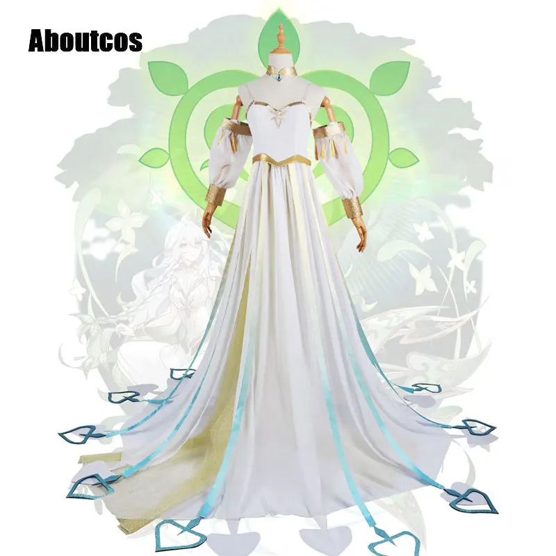 Aboutcos Genshin Impact Малый лорд кусанали косплей костюм большой лорд рукхадевата парик Рождество нахида белое длинное платье
Aboutcos Genshin Impact Малый лорд кусанали косплей костюм большой лорд рукхадевата парик Рождество нахида белое длинное платье