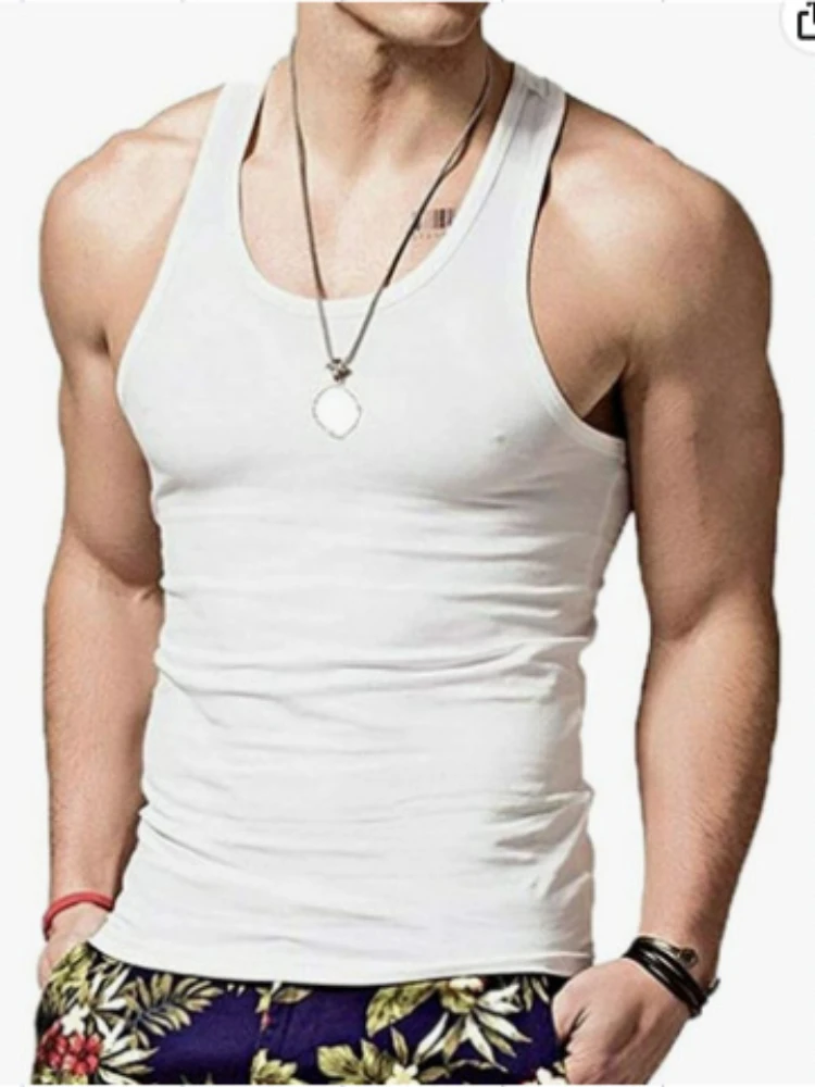 2023 Summer Men's Tank Top Fitness Bottomless Sleeveless Slim Crewneck Elastic Force Sweat-absorbing Sports Undershirt
2023 Summer Men's Tank Top Fitness Bottomless Sleeveless Slim Crewneck Elastic Force Sweat-absorbing Sports Undershirt