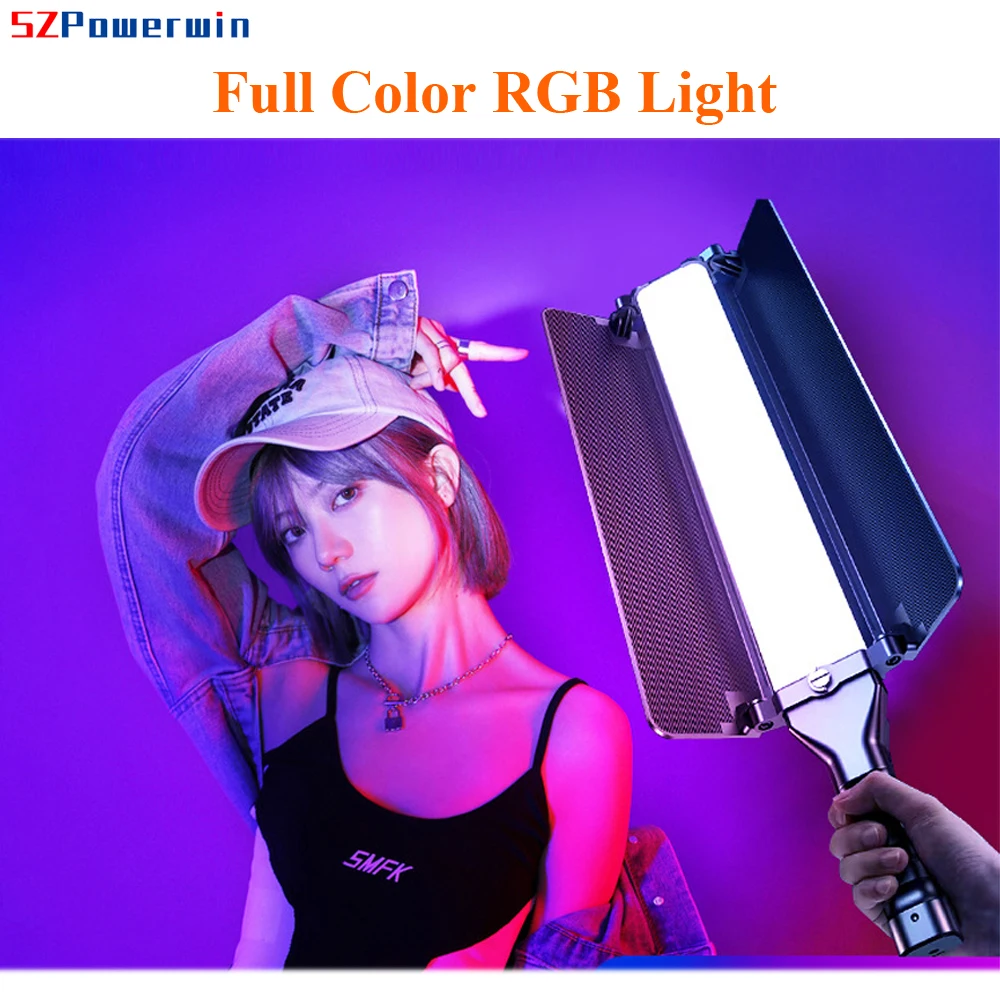 Powerwin 14W Handheld 360° RGB Colorful LED Lamp Bar Stick 19.68in Photo Studio Vedio Light Rod Wand CRI 95 3000-6000K
Powerwin 14W Handheld 360° RGB Colorful LED Lamp Bar Stick 19.68in Photo Studio Vedio Light Rod Wand CRI 95 3000-6000K