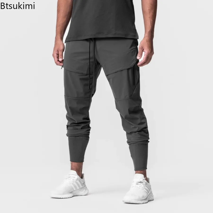 

2024 New Jogger Fitness Sport Pants for Men Streetwear Outdoor Casual Training Trousers Men Multi-pockets Cargo Pants Sweatpants