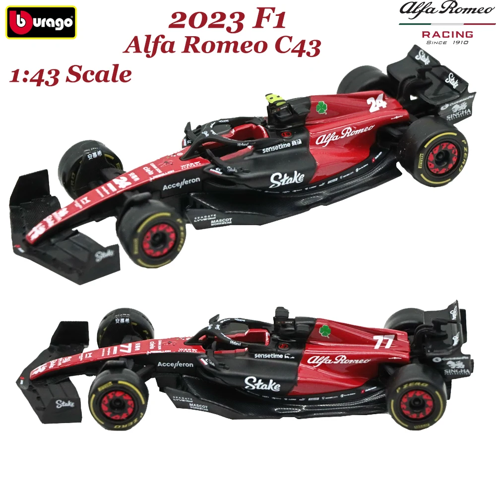 Bburago 2023 F1 Alfa Romeo C43 Racing Cars #77 Bottas #24 Zhou 1:43 Alloy Diecast Vehicle Cars Models Collection For Adults
Bburago 2023 F1 Alfa Romeo C43 Racing Cars #77 Bottas #24 Zhou 1:43 Alloy Diecast Vehicle Cars Models Collection For Adults