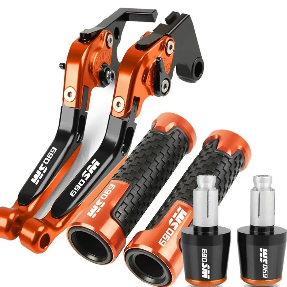 For 690SM 690 sm 2007 2008 2007-2008 Motorcycle Extendable Adjustable Clutch Brake Levers Handlebar Grips Handle Ends
For 690SM 690 sm 2007 2008 2007-2008 Motorcycle Extendable Adjustable Clutch Brake Levers Handlebar Grips Handle Ends