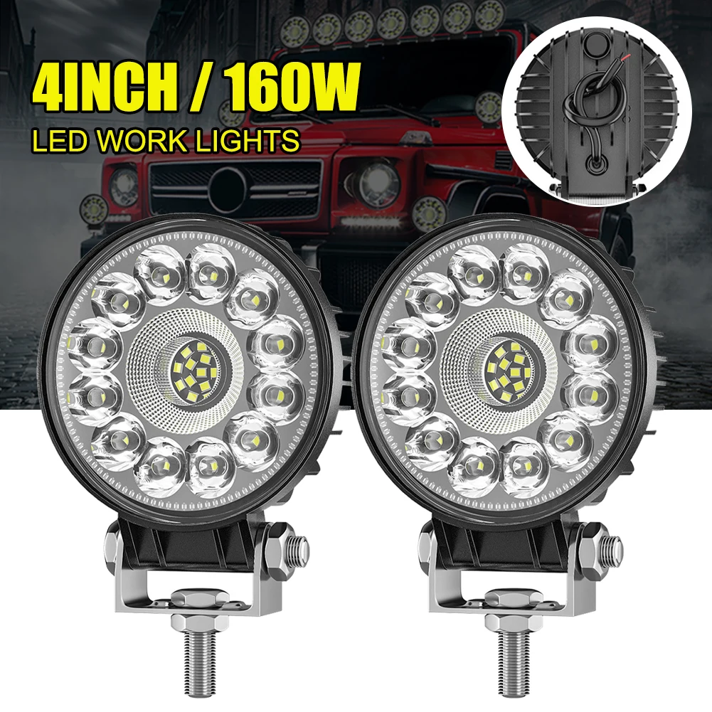 4 Inch 80W Car LED Work Round Light 27LEDPod High Brightness Off-Road LED Spotlight for Car SUV Truck LED Headlight
4 Inch 80W Car LED Work Round Light 27LEDPod High Brightness Off-Road LED Spotlight for Car SUV Truck LED Headlight