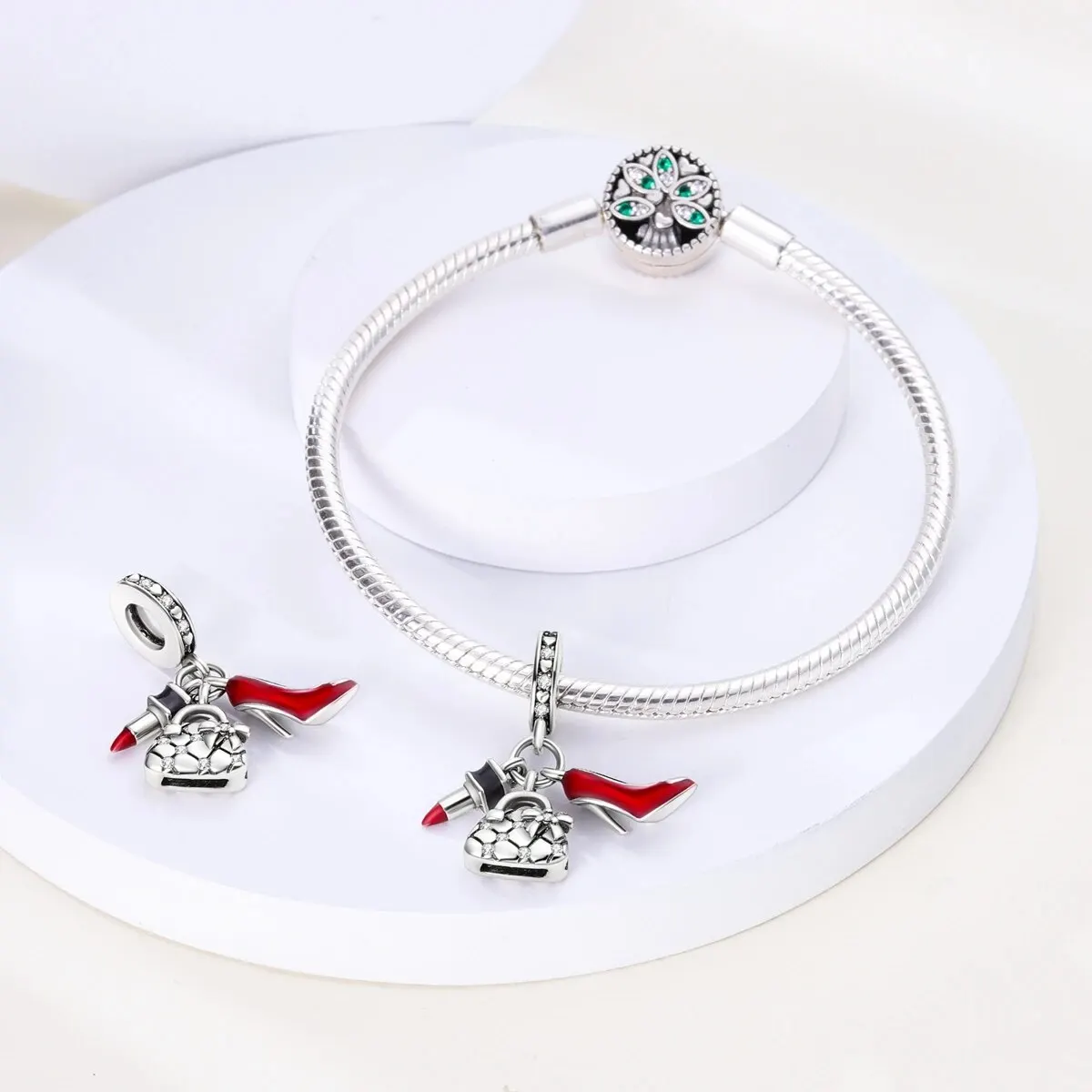 MULA 1PC Silver Plated Dangle Charms Lipstick Plane Insect Pendants Fit Original Bracelet Beads DIY Fashion Jewelry MULA 1PC Silver Plated Dangle Charms Lipstick Plane Insect Pendants Fit Original Bracelet Beads DIY Fashion Jewelry