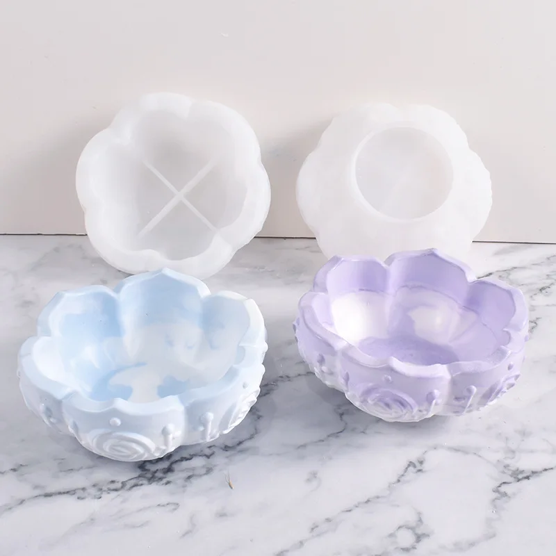 Rose Lotus Silicone Mold DIY Round Succulent Flower Pot Epoxy Mould Handmade Jewelry Storage Box Craft Molds Home Decoration
Rose Lotus Silicone Mold DIY Round Succulent Flower Pot Epoxy Mould Handmade Jewelry Storage Box Craft Molds Home Decoration