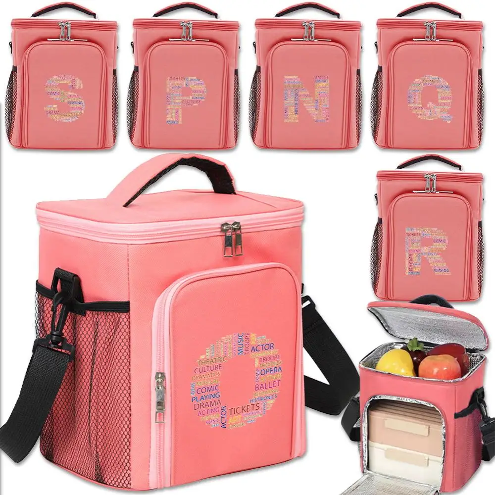 Cooler Bag Large Capacity Crosbody Lunch Bags Thermal Insulation Picnic Food Bags Text Letter Pattern Series Outdoor Storage Bag
Cooler Bag Large Capacity Crosbody Lunch Bags Thermal Insulation Picnic Food Bags Text Letter Pattern Series Outdoor Storage Bag
