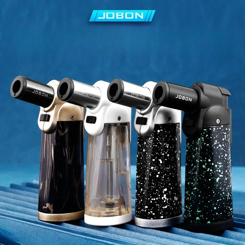 Новинка, Бутановая газовая зажигалка JOBON, налокотник, прямая в мощное синее пламя, зажигалка с прозрачным отсеком, портативный инструмент
Новинка, Бутановая газовая зажигалка JOBON, налокотник, прямая в мощное синее пламя, зажигалка с прозрачным отсеком, портативный инструмент