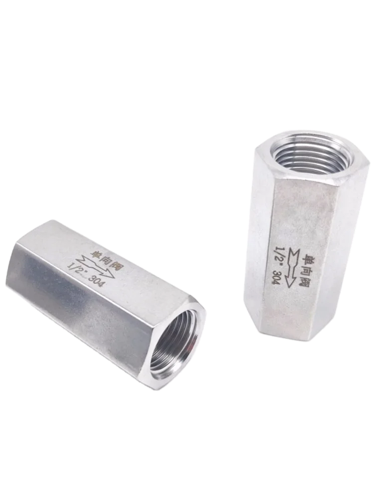 

Check Valve 1/8" 1/4" 3/8" 1/2" 3/4" 1" Inch Female Thread Stainless Steel 304 Acid-Proof One-Way Check Valve