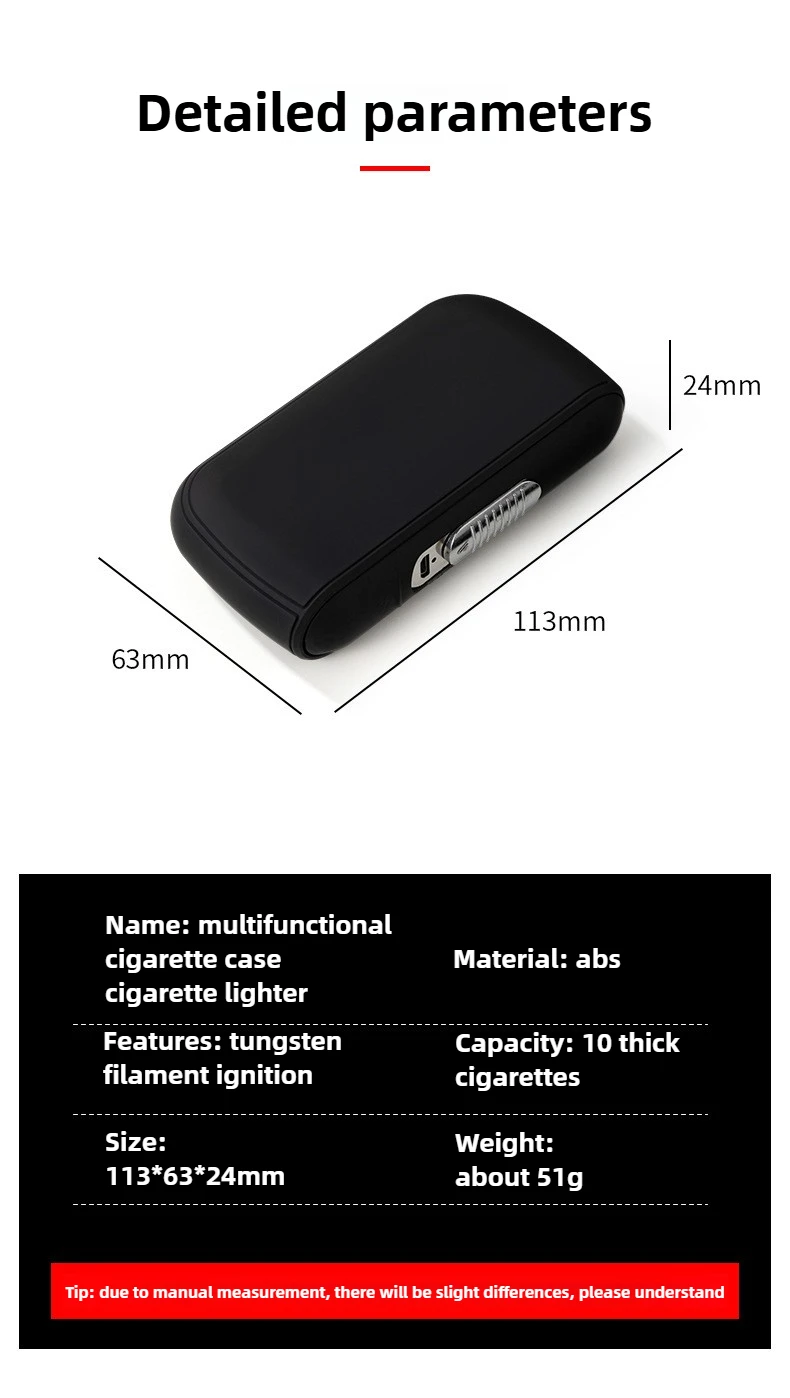 2025 New Portable Two-in-one Multifunctional USB Cigarette Lighter Cigarette Case Rechargeable Lighter 10 Thick Cigarette Cases 2025 New Portable Two-in-one Multifunctional USB Cigarette Lighter Cigarette Case Rechargeable Lighter 10 Thick Cigarette Cases