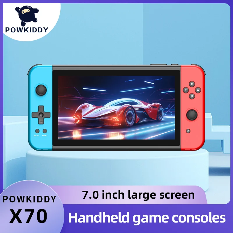 New POWKIDDY X70 Handheld Console 7 Inch HD Screen Retro Video Game Players Cheap Children's Gifts Support Two-Player Games 
New POWKIDDY X70 Handheld Console 7 Inch HD Screen Retro Video Game Players Cheap Children's Gifts Support Two-Player Games