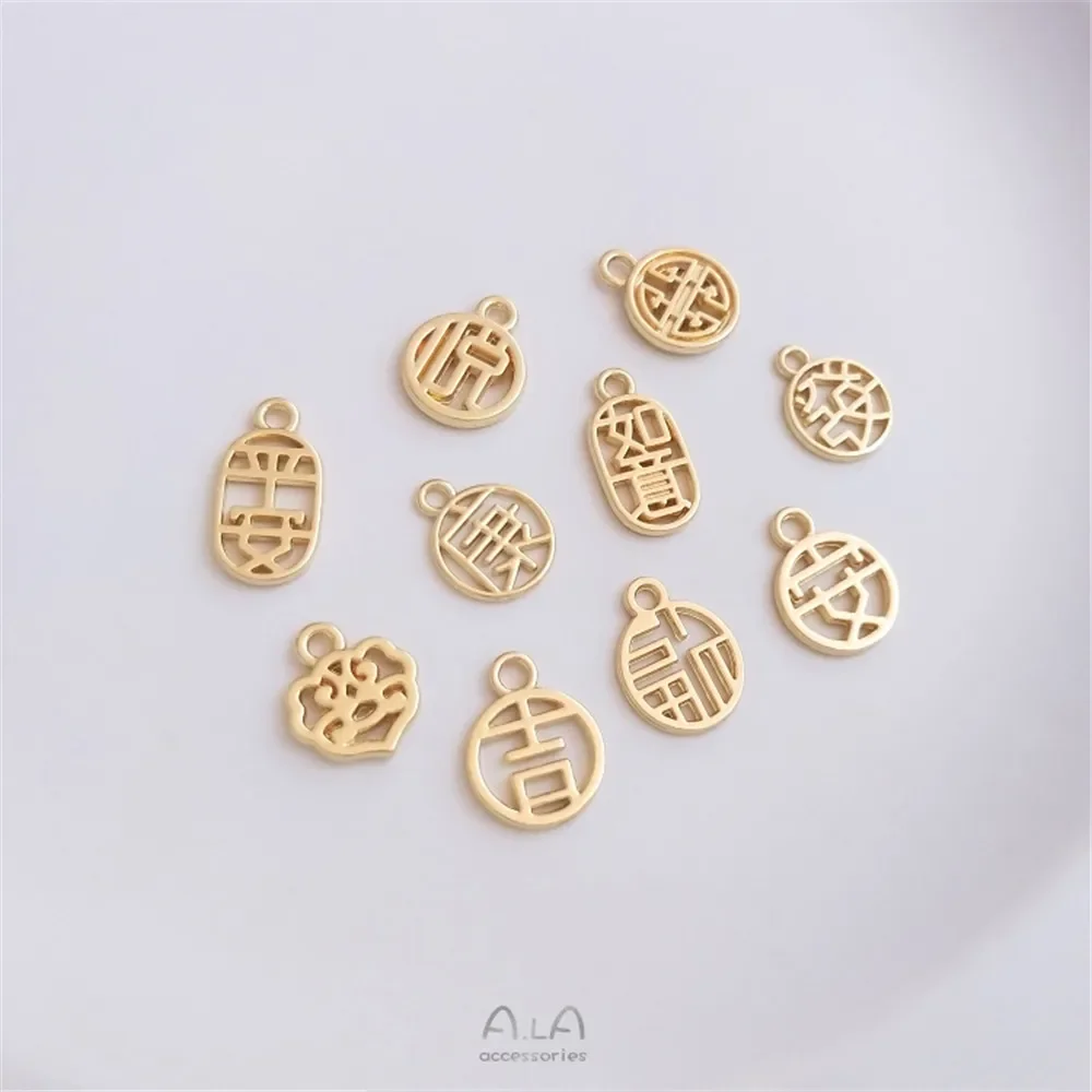 14K посылка настоящий золотой благоприятный Мир Ruyi fortune word круглый брендовый кулон браслет веревка украшения Маленькая подвеска
14K посылка настоящий золотой благоприятный Мир Ruyi fortune word круглый брендовый кулон браслет веревка украшения Маленькая подвеска