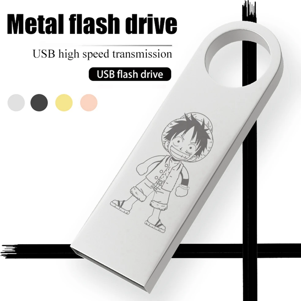 

cute Luffy USB Flash Drive 64G 32G pendrive 16GB 8GB Pen drive флешка waterproof usb флэш-накопители 2.0 4GB memory stick