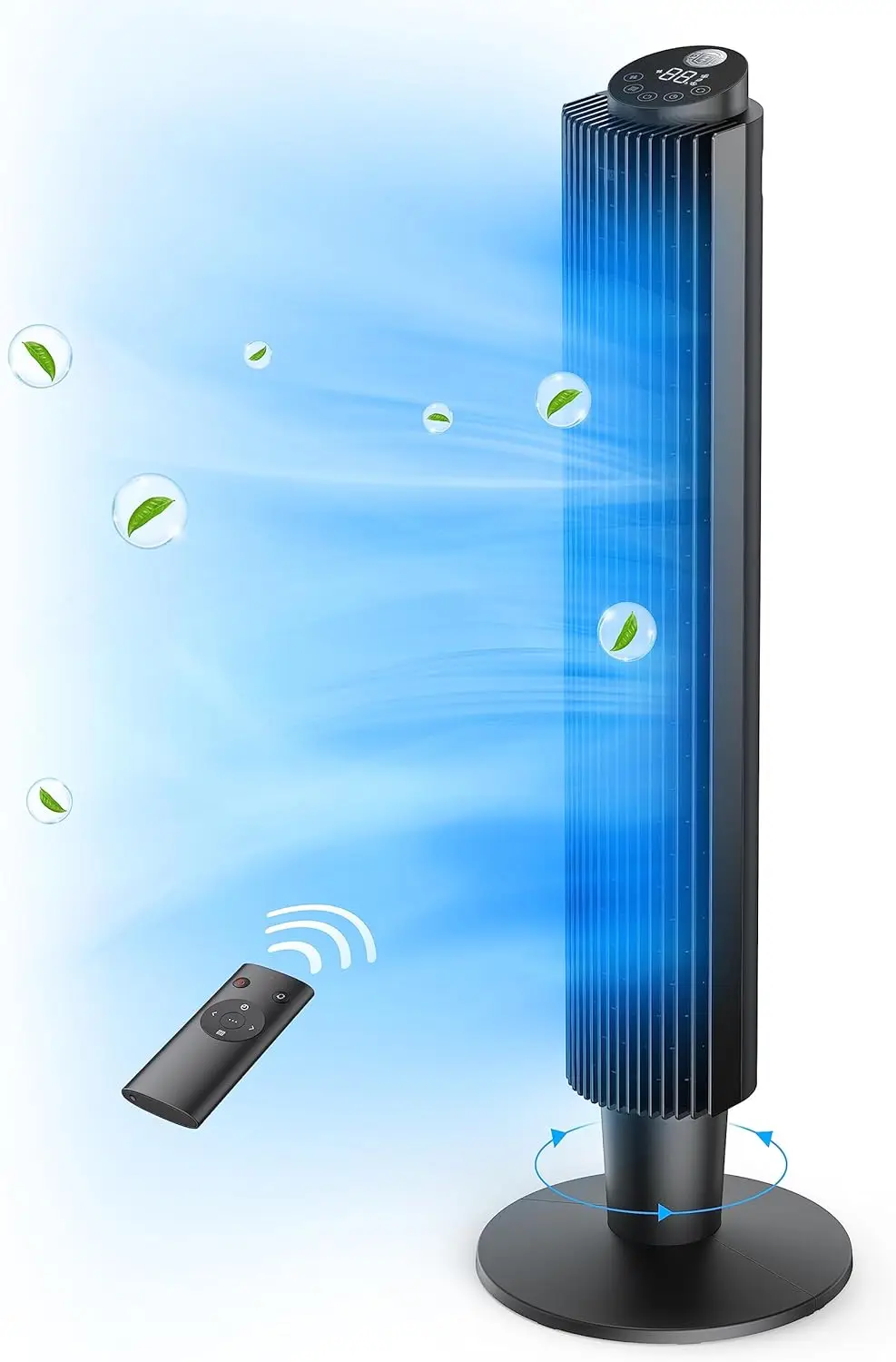 with Remote, PARIS RHÔNE 90° Oscillating Quiet Cooling Fan, 42'' or 36'' Height Adjustable, 5 Speeds, Sleep Mo Fans handheld F 
with Remote, PARIS RHÔNE 90° Oscillating Quiet Cooling Fan, 42'' or 36'' Height Adjustable, 5 Speeds, Sleep Mo Fans handheld F