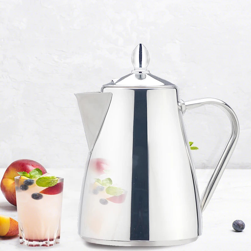 

Sanqia New Style 1750ml Stainless Steel Water bottle Kettle Pitcher Kettle Cold Beverages Drink Juice Pot drinkware