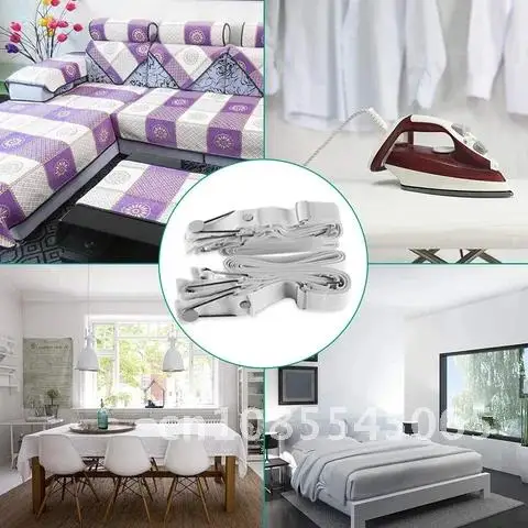Adjustable Bed Sheet Fastener Suspenders 4PCS Elastic Band Clips Gripper Holder Mattress Pad Clips
Adjustable Bed Sheet Fastener Suspenders 4PCS Elastic Band Clips Gripper Holder Mattress Pad Clips