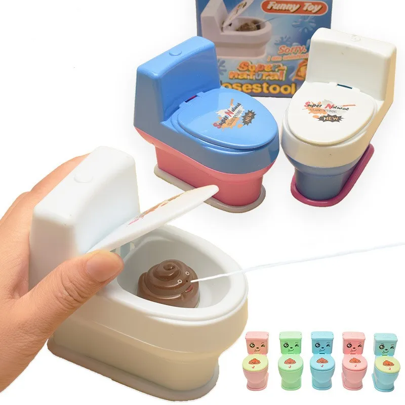 

1pc Novel Interesting Poop Spray Prank Toy Joke Cary Toys Mini Sprinkler Toilet Spray Gun Simulation Toilet Toy