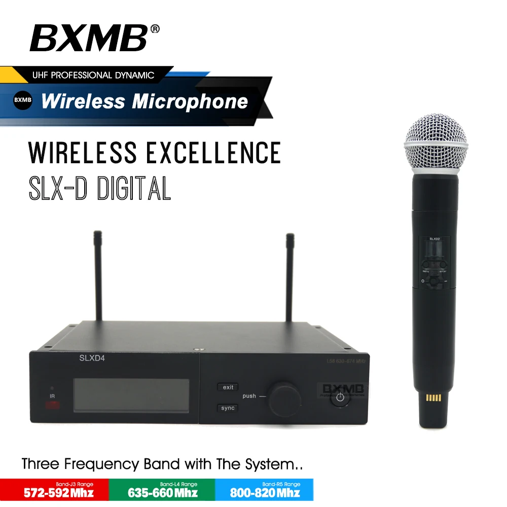 Профессиональная Беспроводная микрофонная система SLXD4 с BETA58A SM SLX-D ручной передатчик 58LC Mic для вокала в реальном времени
Профессиональная Беспроводная микрофонная система SLXD4 с BETA58A SM SLX-D ручной передатчик 58LC Mic для вокала в реальном времени