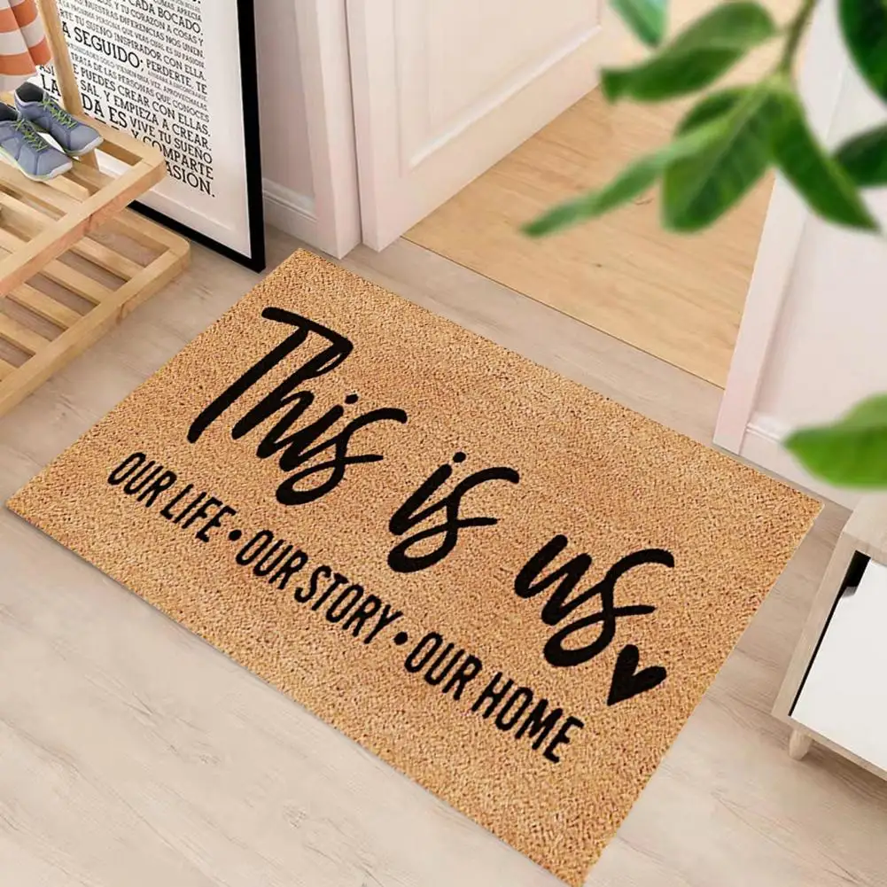 This Is Us Door Mat Premium 60x40cm Entry Door Mat Stylish Anti-slip Absorbent Wear Resistant Rug for Home Bathroom Entrance
This Is Us Door Mat Premium 60x40cm Entry Door Mat Stylish Anti-slip Absorbent Wear Resistant Rug for Home Bathroom Entrance