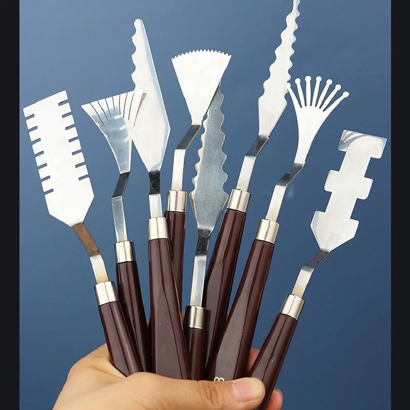 9x Flower Art Scraper Texture Knife Art Palette Knife Special-shaped Scraper Oil Painting Acrylic Paint Tool for Art Students
9x Flower Art Scraper Texture Knife Art Palette Knife Special-shaped Scraper Oil Painting Acrylic Paint Tool for Art Students