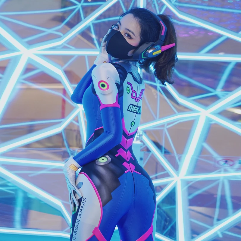 New sexy women Overwatch DVA Song Hana cosplay costume Anime glossy Siamese Oily tights bodysuit
New sexy women Overwatch DVA Song Hana cosplay costume Anime glossy Siamese Oily tights bodysuit