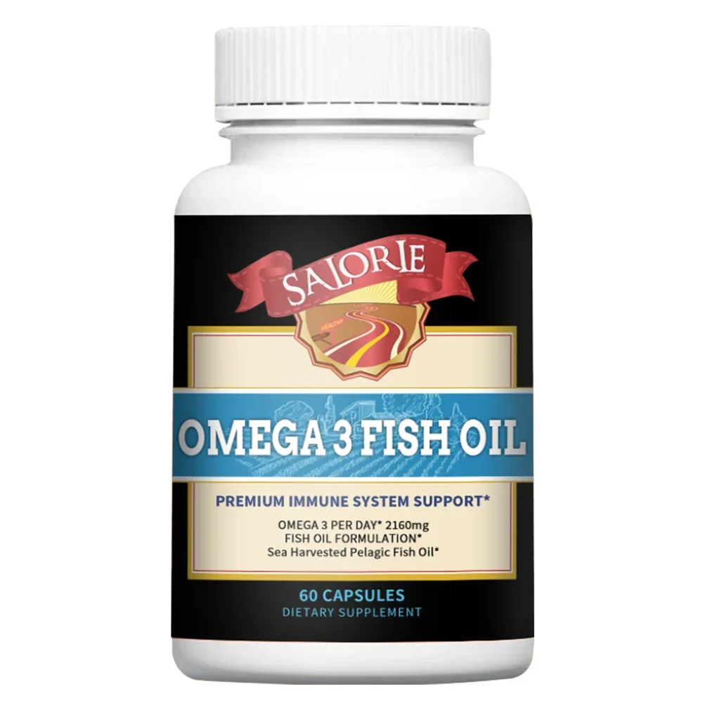 Omega 3 Fish Oil Supplement, Sourced From Wild-caught Fish, Supports Heart, Eye, Brain and Immune Health
Omega 3 Fish Oil Supplement, Sourced From Wild-caught Fish, Supports Heart, Eye, Brain and Immune Health