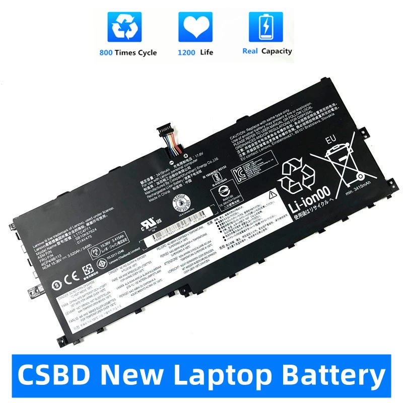 CSBD New 01AV474 Battery For Lenovo ThinkPad X1 YOGA GEN 3 2018 01AV475 L17M4P71 L17C4P71 SB10K97623 01AV499 L17C3P71
CSBD New 01AV474 Battery For Lenovo ThinkPad X1 YOGA GEN 3 2018 01AV475 L17M4P71 L17C4P71 SB10K97623 01AV499 L17C3P71