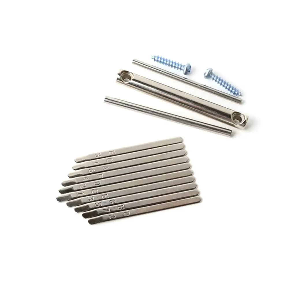 HOT SALE 10-tone Kalimba Replacement Keys Kit Mini Thumb Piano Diy Keys With Stamped Scales Percussion Instruments For Beginner
HOT SALE 10-tone Kalimba Replacement Keys Kit Mini Thumb Piano Diy Keys With Stamped Scales Percussion Instruments For Beginner