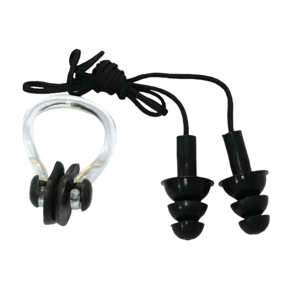 Soft Silicone Ear Plugs Nose Clip Set Case Kid Child Swimming Water Pool Sea Earplugs W/Rope Adult Children Silicone Nose Plug
Soft Silicone Ear Plugs Nose Clip Set Case Kid Child Swimming Water Pool Sea Earplugs W/Rope Adult Children Silicone Nose Plug