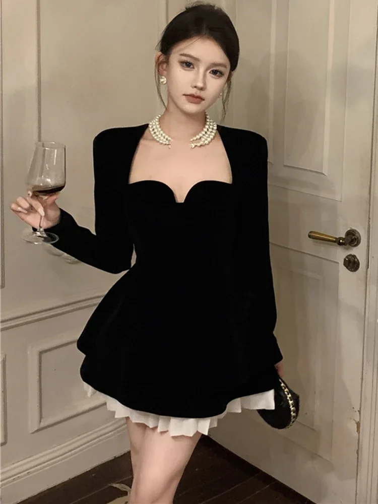 NMZM Spring/Summer Women's Sexy and Elegant Mini Black Dress Evening Ball Party Bodysuit New Style
NMZM Spring/Summer Women's Sexy and Elegant Mini Black Dress Evening Ball Party Bodysuit New Style