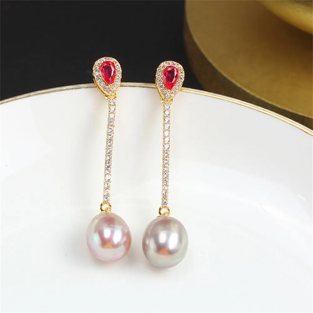 S925 Silver Needle Domestic 14k Gold-plated Pearl Gorgeous Long-term Earrings DIY Empty Temperament
S925 Silver Needle Domestic 14k Gold-plated Pearl Gorgeous Long-term Earrings DIY Empty Temperament
