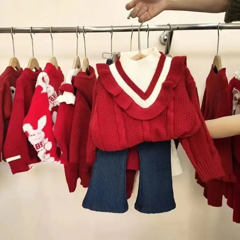 Winter Warm Knitted Versatile Bottoming Shirt Knitwear Children Top College Style Sweater Natural Color Ruffled Padded Girls
Winter Warm Knitted Versatile Bottoming Shirt Knitwear Children Top College Style Sweater Natural Color Ruffled Padded Girls