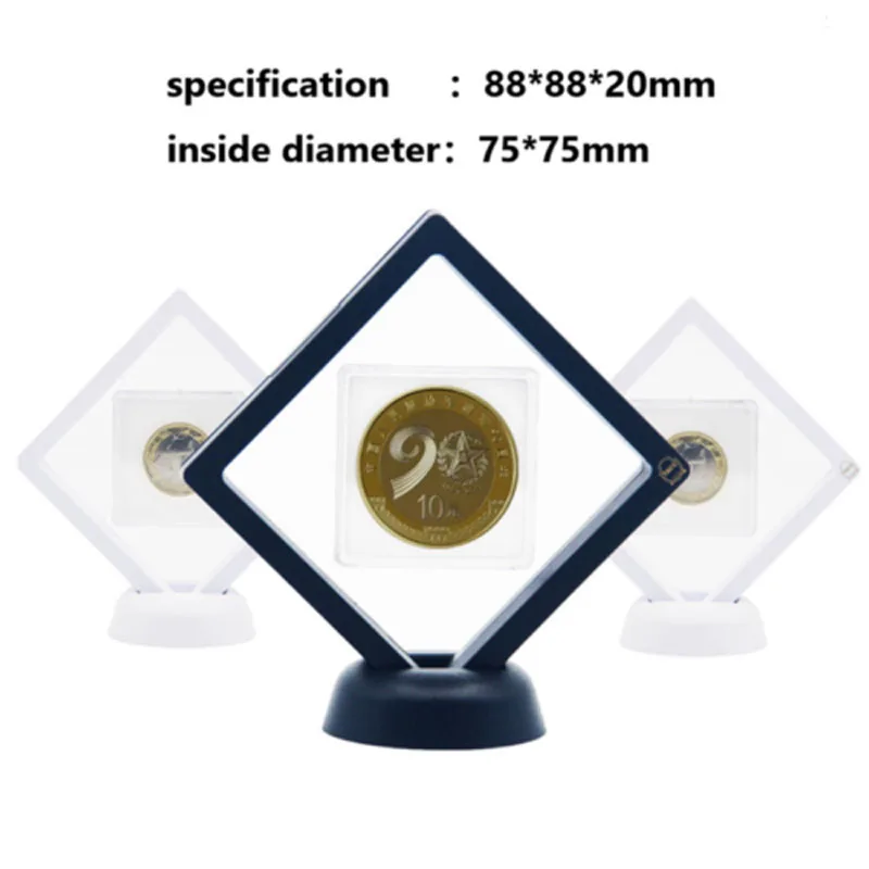 2pcs Coin Frame Penny 90*90mm Decoration Black Plastic 3D Floating Display Holder Box Case Collection Protection
2pcs Coin Frame Penny 90*90mm Decoration Black Plastic 3D Floating Display Holder Box Case Collection Protection