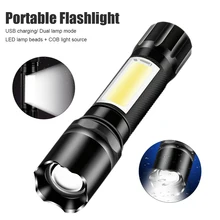 LED Flashlight Portable USB Rechargeable High Brightness LED Torch Light 3 Modes Waterproof for Camping Hiking
LED Flashlight Portable USB Rechargeable High Brightness LED Torch Light 3 Modes Waterproof for Camping Hiking