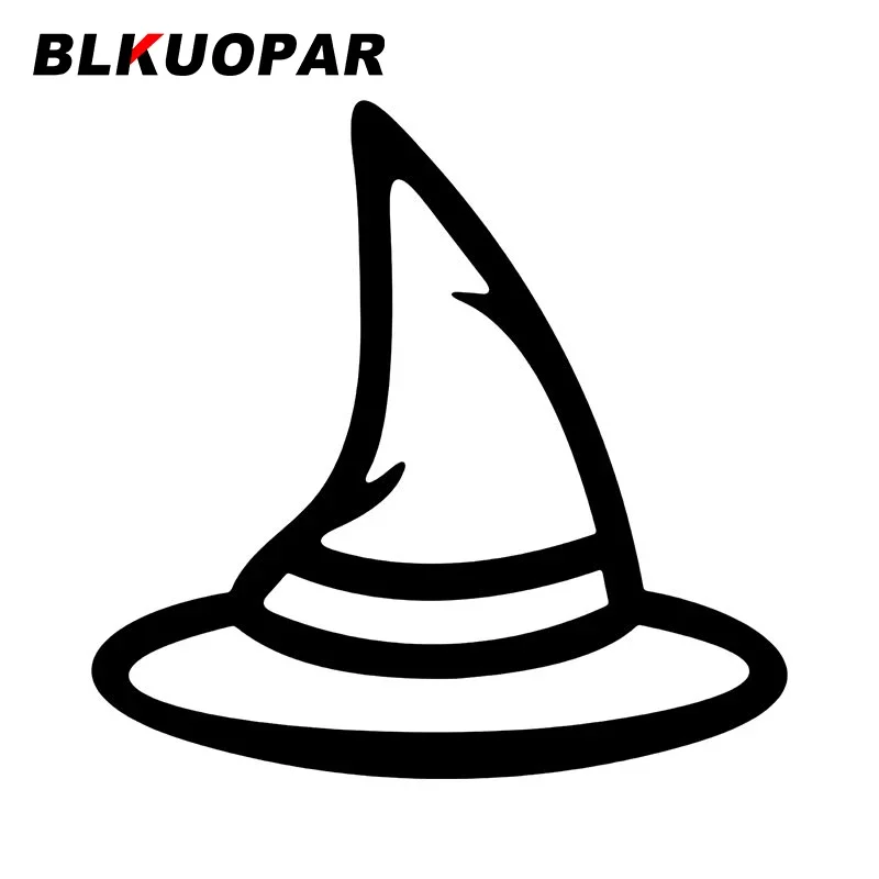 

Автомобильная виниловая наклейка BLKUOPAR A Witch Hat на Хэллоуин, креативная аниме наклейка на окклюзию с царапинами, украшение кондиционера, автомобильная этикетка