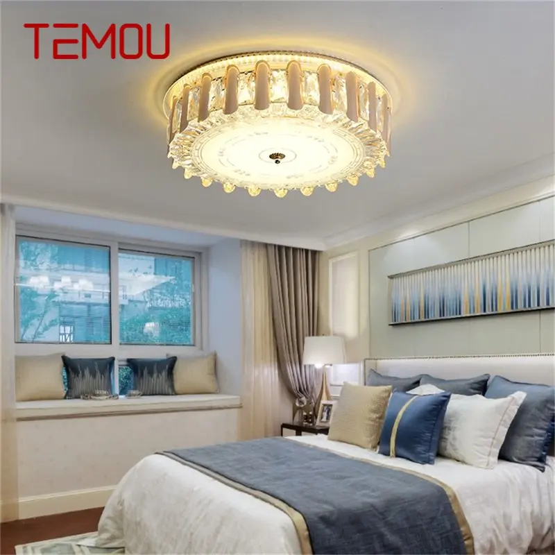 TEMOU Ceiling Light Modern Luxury Crystal Lamp Fixtures LED Home For Dining Room Decoration 
TEMOU Ceiling Light Modern Luxury Crystal Lamp Fixtures LED Home For Dining Room Decoration