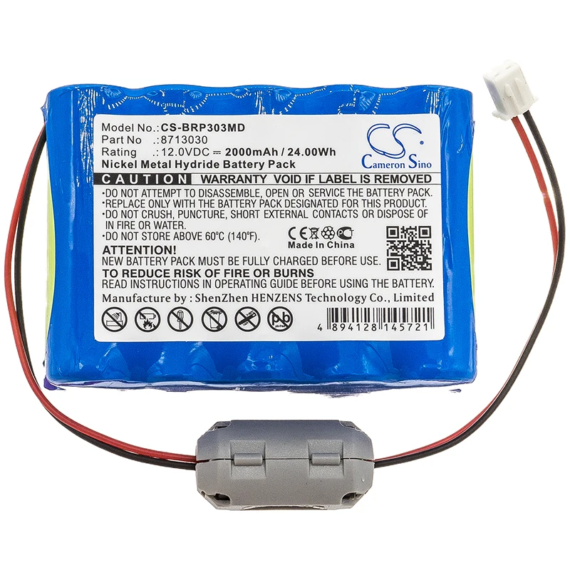 

Medical Battery For Braun 8713030 Perfusor Space Ni-MH 12.00V 2000mAh / 24.00Wh Blue 72.40 * 51.10 * 29.10mm