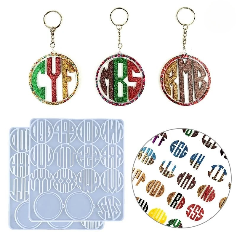 DIY 26 Letters Keychain Crystal Epoxy Resin Mold Name Combination Key Pendant Backpack Decoration Silicone Mold
DIY 26 Letters Keychain Crystal Epoxy Resin Mold Name Combination Key Pendant Backpack Decoration Silicone Mold
