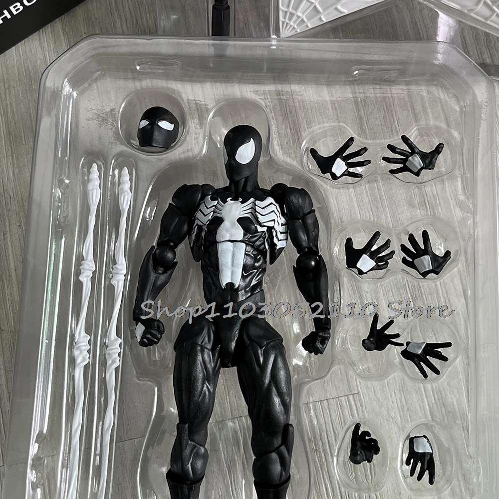 Anime MessToys Spiderman figura negro rojo Spider Man Peter figura de acción estatua modelo juguete muñeca regalos Anime MessToys Spiderman figura negro rojo Spider Man Peter figura de acción estatua modelo juguete muñeca regalos